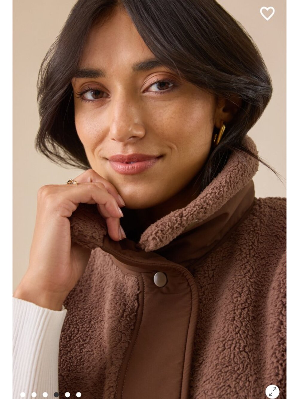 Altar'd State Nina Oversized Sherpa Vest NWT - Picture 3 of 6